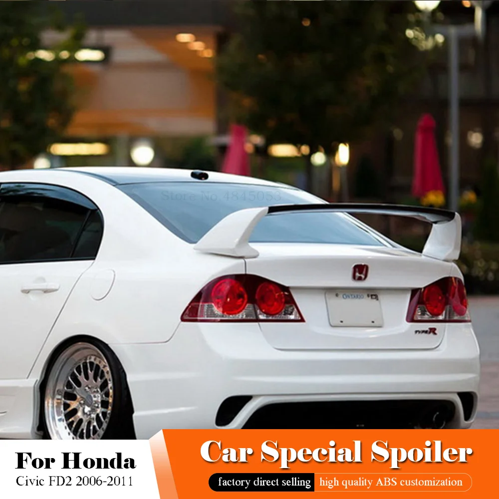 Спойлер AITWATT для Honda Civic FD2 2006 2011 высококачественный АБС пластик праймер заднего