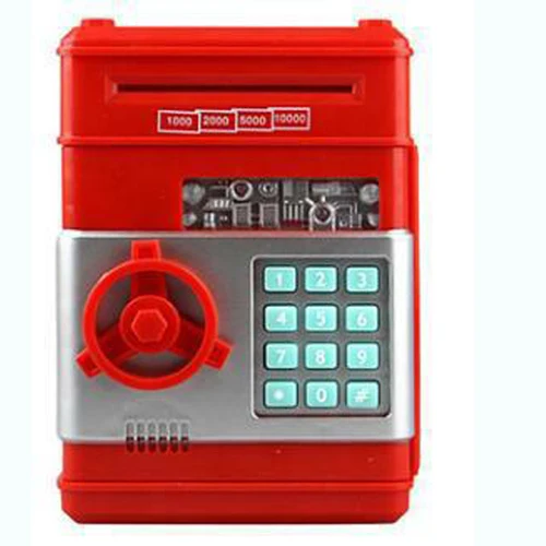 Портативная безопасная Мини Копилка и безопасные деньги, ювелирная коробка для хранения и коллекций, домашняя офисная безопасная коробка для хранения DHZ015 - Цвет: Red