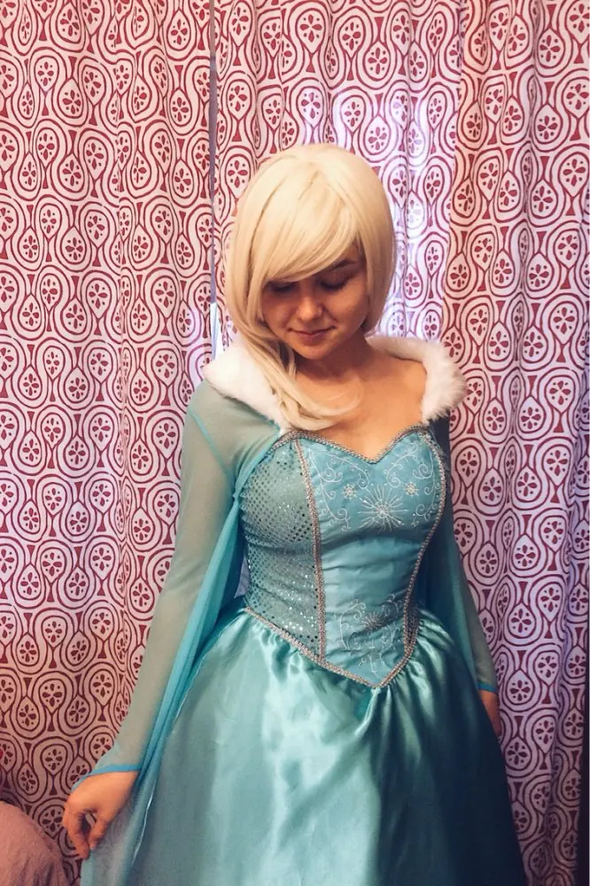 Adult Anna Elsa Princess Queen fantastic Dress Cosplay Costume Party Queen Dress Halloween Masquerade Costume Fairy (15)