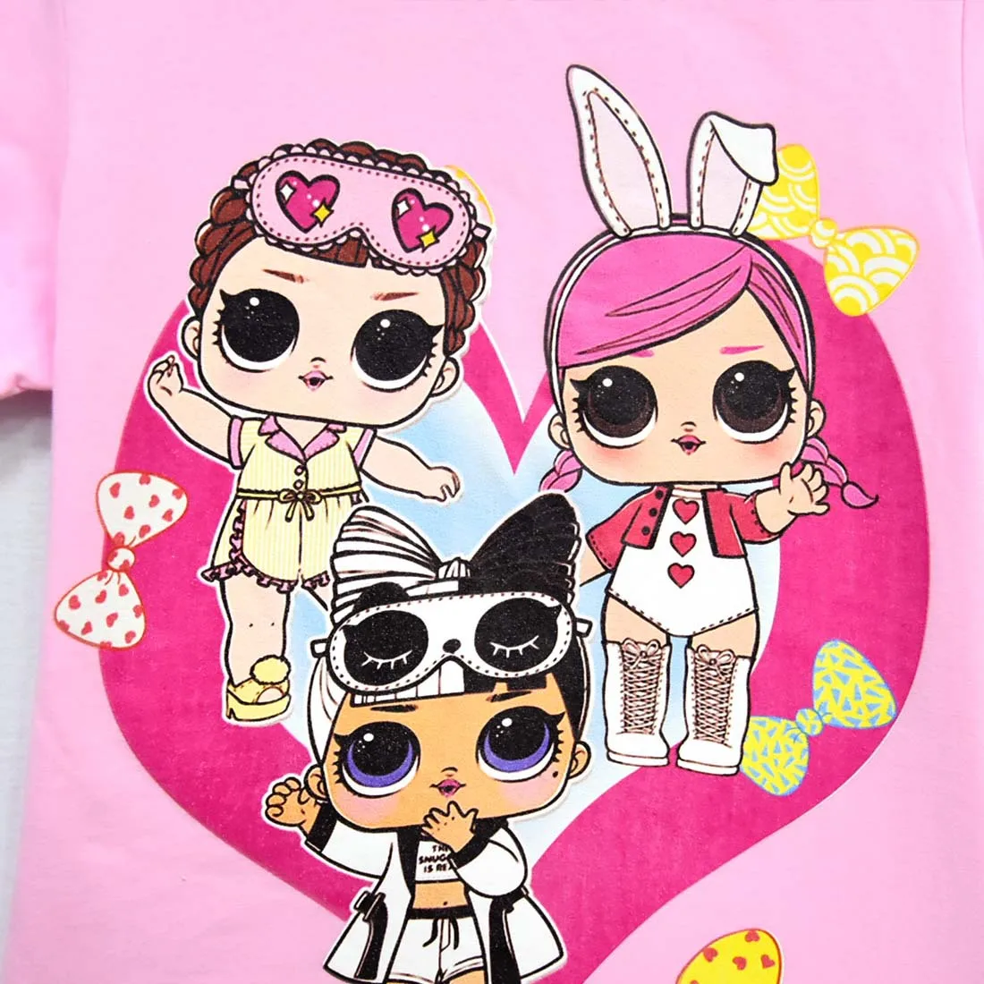 Летняя футболка для девочек розовые топы с рисунком Jojo Siwa Детские футболки с короткими рукавами, одежда для подарков, От 3 до 13 лет