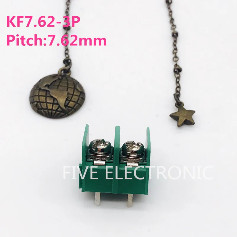 

KF7.62-2P/ KF7.62-3P Pitch:7.62mm, Screw type PCB terminals, Green Terminals ,be spliced