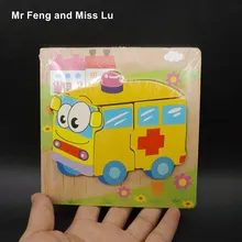 Детская скорая деревянная головоломка Jiasaw доска игрушки для малышей