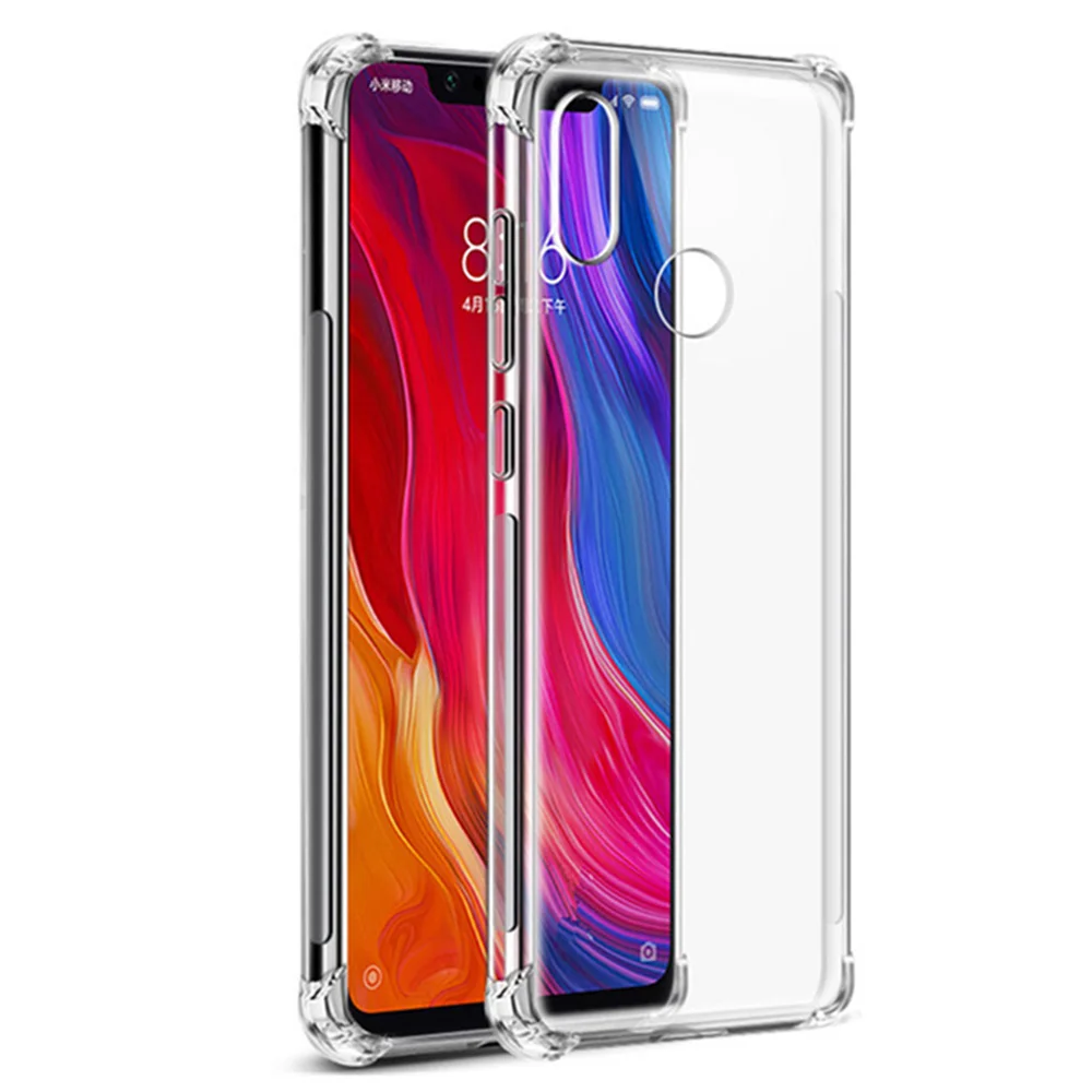 Anti-collision cover transparent TPU soft silicone protection case for Redmi 6 4 5 note 4X pro For xiaomi noet 2 3 MI5S plus |