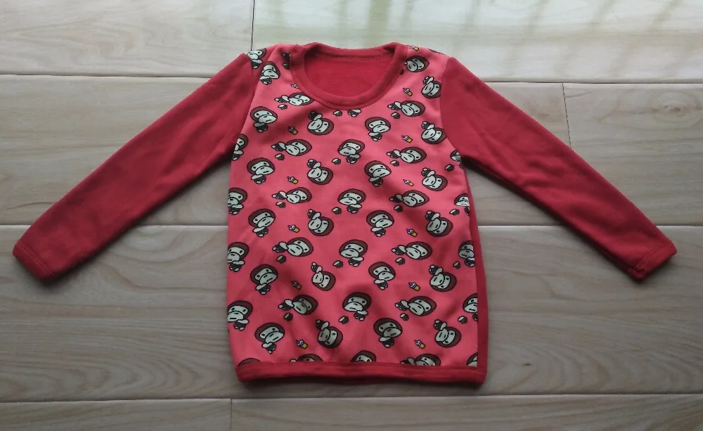 

3 years old baby boys t shirt long sleeve fleece lining warmly boys tees and tops in autumn winter