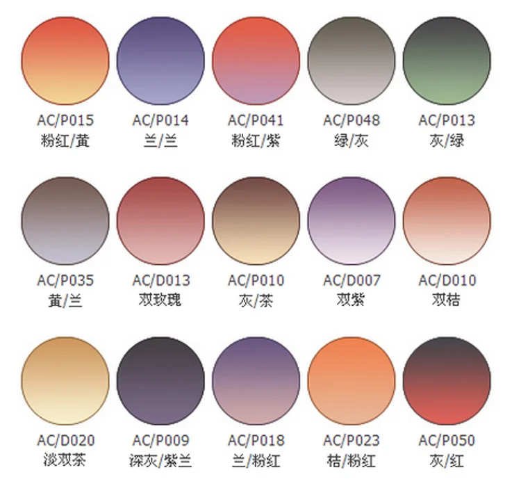 Aspheric Surface 1.67 Index Tinted High Quality Lenses Sunglasses