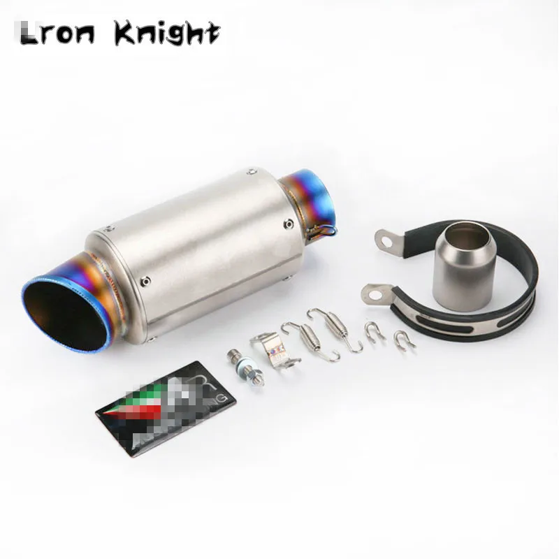 Para YAMAHA YZF-R1 YZF R1 FZ1 MT-07 XJ6 MT-09 YZFR125 MT 07 09 Universal 51mm motocicleta silenciador de escape fibra de carbono la CESPAP