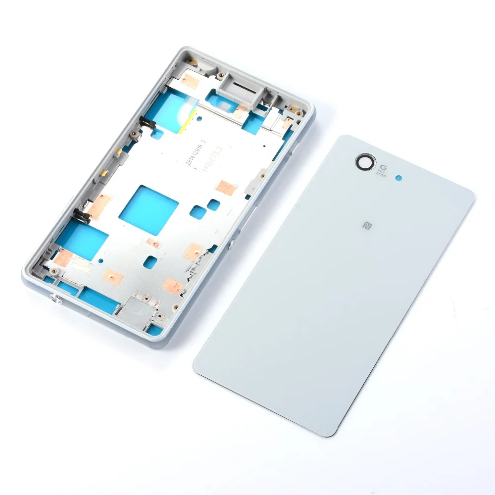 Оригинальный Корпус ЖК дисплея для Sony Xperia Z3 Compact mini D5803 D5833 средняя рамка Задняя