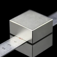 1 шт Блок 40x40x20 мм супер мощный сильный редкоземельный блок NdFeB магнит Неодимовый N52 магниты