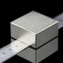 1PCS block 40x40x20mm Super Powerful Strong Rare Earth Block NdFeB Magnet Neodymium N52 Magnets Free Shipping