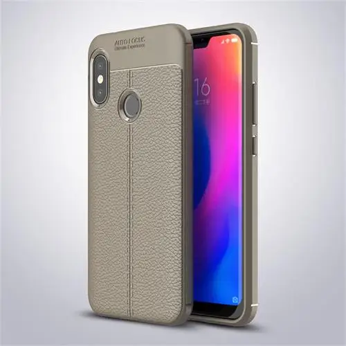 Чехлы для Xiaomi Redmi 6A/Redmi 6 Pro чехол Роскошный Силиконовый ТПУ задняя крышка аксессуар Coque Fundas на Redmi6 глобальная версия - Цвет: Gray