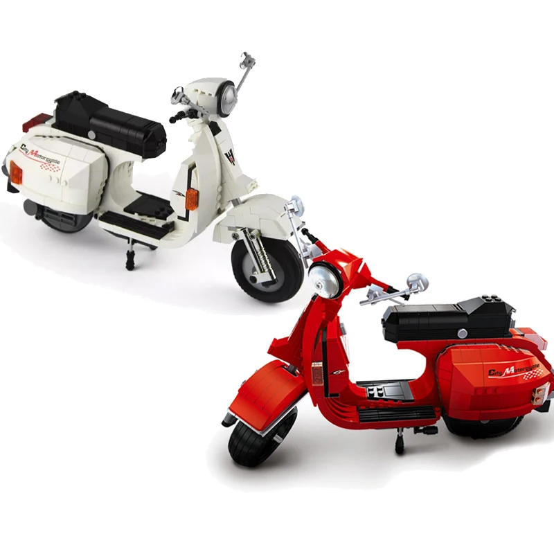 

XingBao 03002 Vespa P200 Moto Creative Creator Building Blocks Bricks Toys Enlighten For Boys oyuncak Compatible with legoINGly