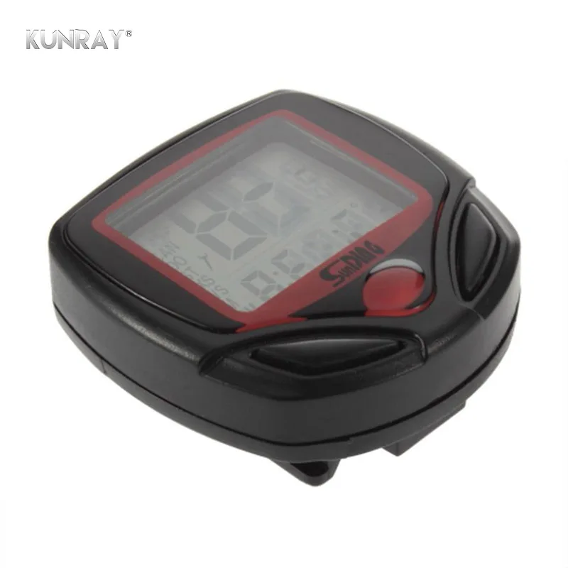

Sunding Bicycle LCD Computer 0D0 Meter Speedometer Stopwatch, Road Mountain Bike E- Bike Meter Time Speed Display Cycling Part
