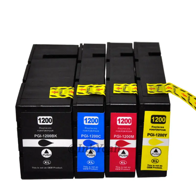 hisaint New 4 pack PGI 1200 XL Ink Cartridges For Canon MAXIFY MB2020 MB2320-in Ink Cartridges