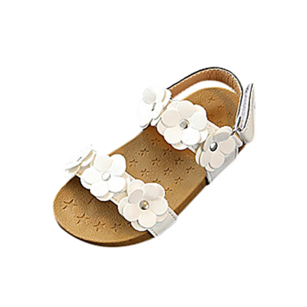 ARLONEET детские сандалии летние для девочек цветочные тапочки сандалии пляжная повседневная обувь для детей от 0 до 6 лет Прямая 30S54