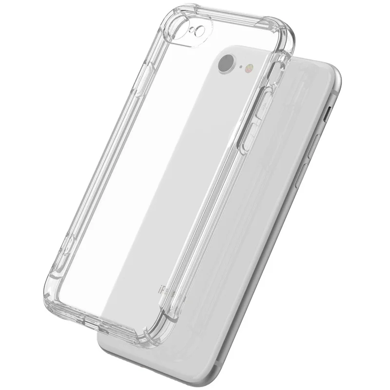 Полный защитный противоударный ТПУ силиконовый чехол для iPhone X XS XR XS Max 8 7 6 6S Plus прозрачная задняя крышка для iPhone6 Plus - Цвет: Transparent