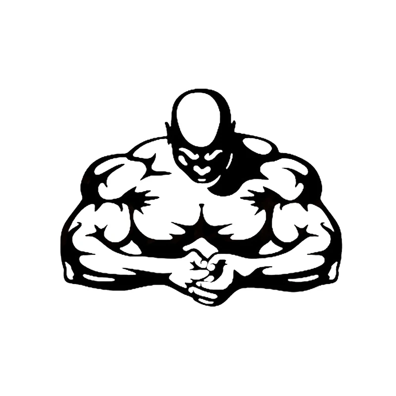 

Bodybuilding Muscle Man Car Sticker Wall Home Glass Window Door Laptop Auto Truck Bumper Van Vinyl Decal