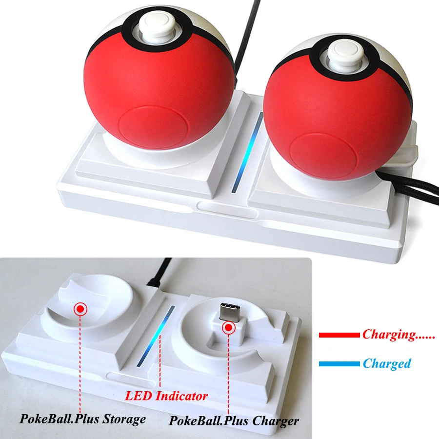 Зарядная подставка для Nintendo Switch Poke Ball Plus зарядная док станция зарядного