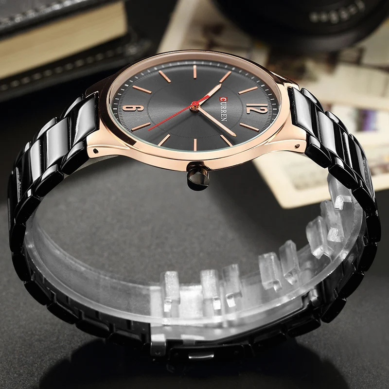 CURREN Top Luxury Brand Men Quartz Wrist Watch Men's Full Steel Business Watches Male Fashion Analog Clock Relogio Masculino