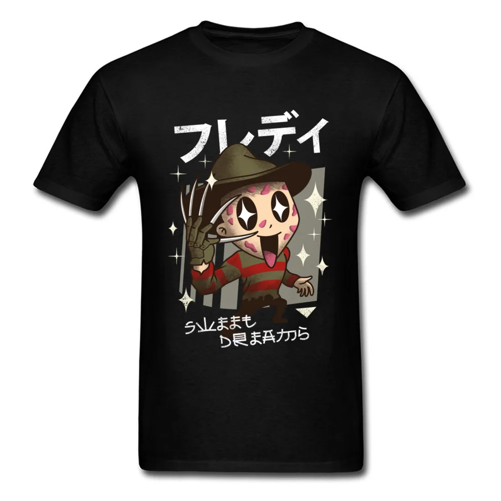 kawaii dreams 6653 Man 2018 Tops T Shirt Round Collar NEW YEAR DAY 100% Cotton Fabric T Shirts Summer Short Sleeve Tee Shirt kawaii dreams 6653 black