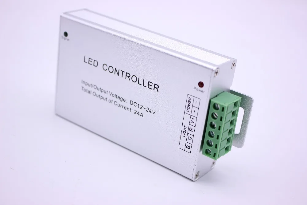 RGB led controller 24A 24keys 44 keys IR wireless remote control Plastic+Aluminum dc 12V-24V for 5050 / 3528 RGB led strip light