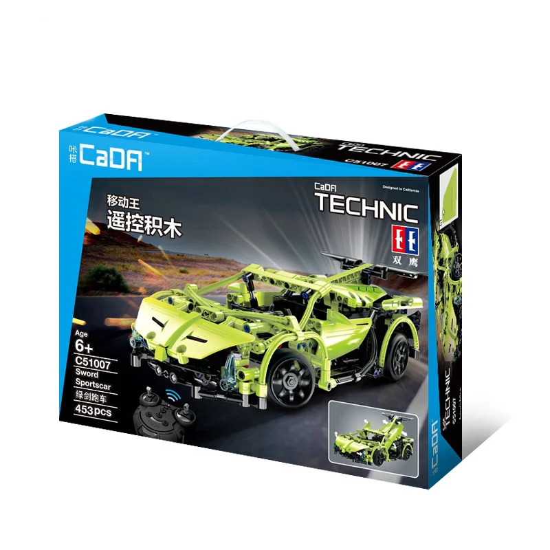 453 шт., набор конструкторских блоков Technic RC для самостоятельной сборки автомобилей с дистанционным управлением, модели гоночных машин, Обучающие кирпичи, игрушечный автомобиль в блоках - Цвет: With original box