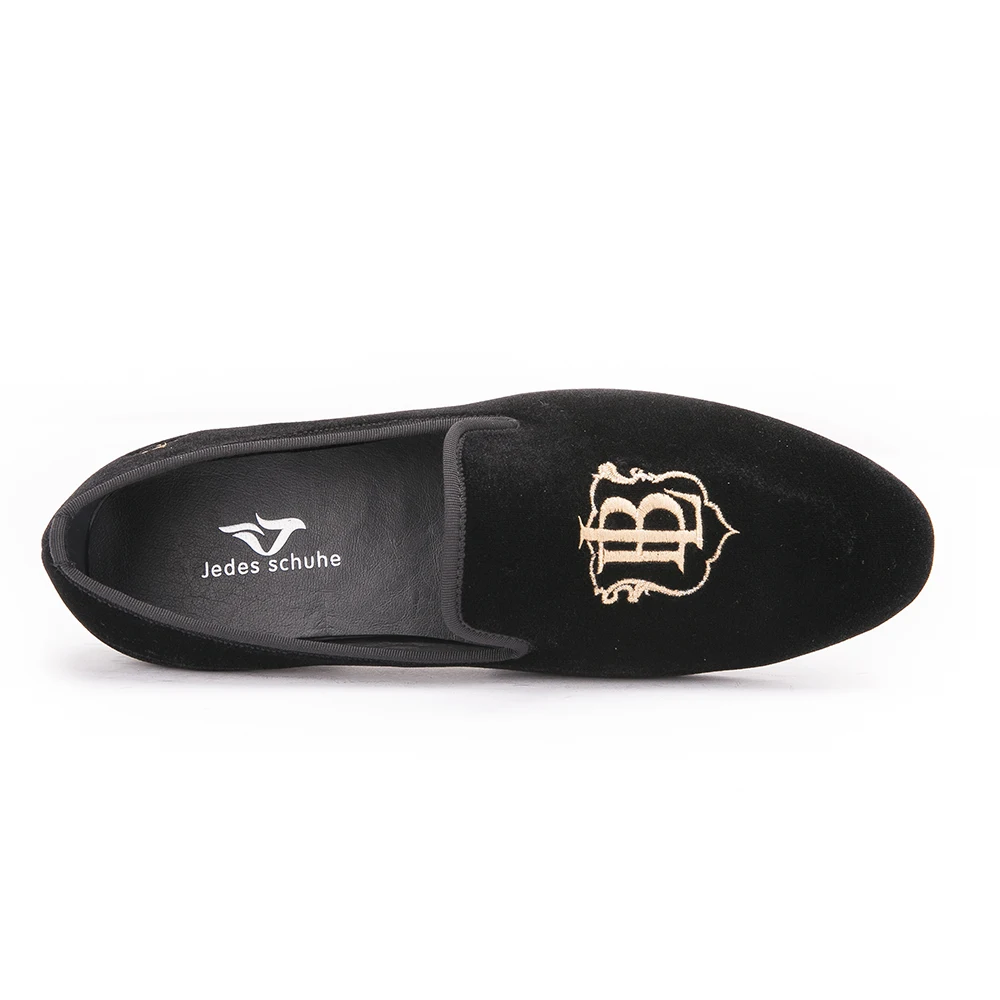 Mocassins Veludo Casamento Feitos 14 Tamanho Bordados Ouro Moda Homens Black E À Dos Sapatos Mão Nos Shoes Festa De Estilo Novo 6 Liso Freeshipping wnS0IqfZx