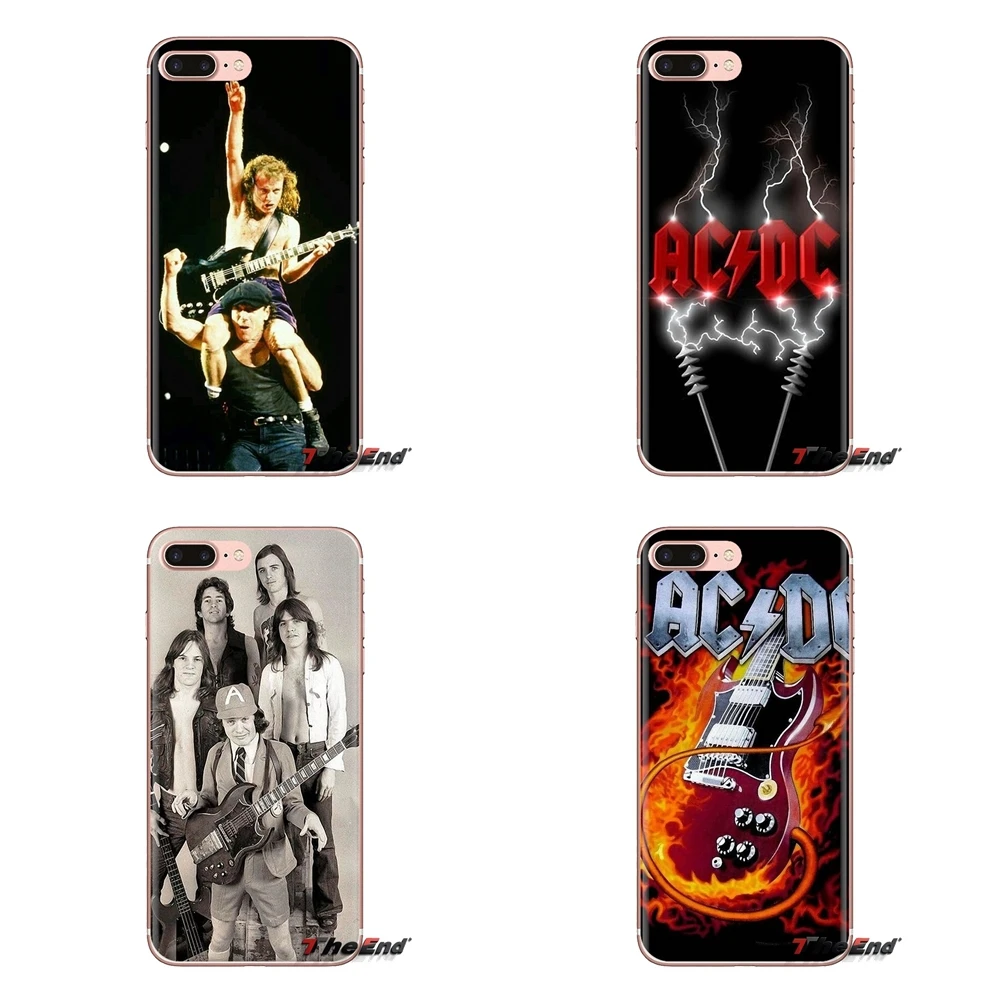 For Oneplus 3T 5T 6T Nokia 2 3 5 6 8 9 230 3310 2.1 3.1 5.1 7 Plus 2017 2018 Music Band ACDC AC DC Transparent Soft Cases Covers |