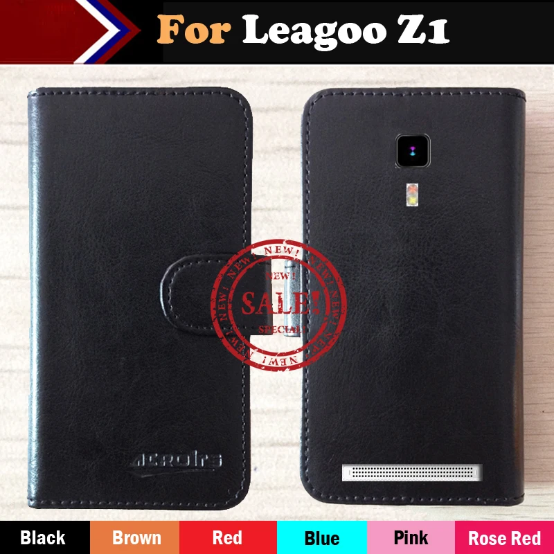 

Hot!! In Stock Leagoo Z1 Case 6 Colors Ultra-thin Dedicated Leather Exclusive For Leagoo Z1 Phone Cover+Tracking