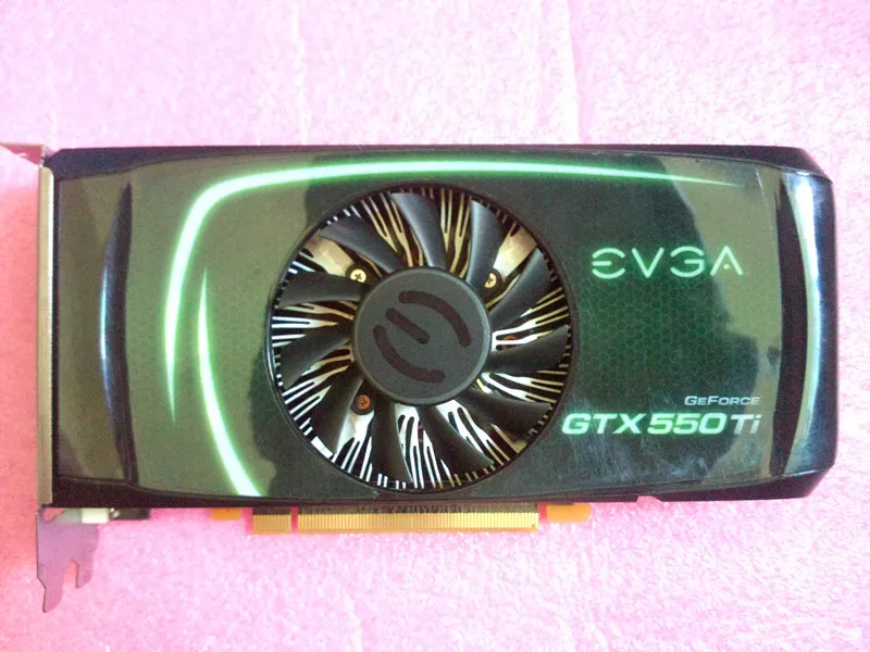  For EVGA GTX550TI desktop game graphics card 192bit 1024MB DDR5 free shipping used 