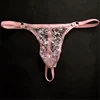 2022 hot Sexy Lace Thongs Men Sissy Underwear Transparent Male Bikini G-strings Seamless Thong For Men's jockstrap gay underwear ► Photo 3/5