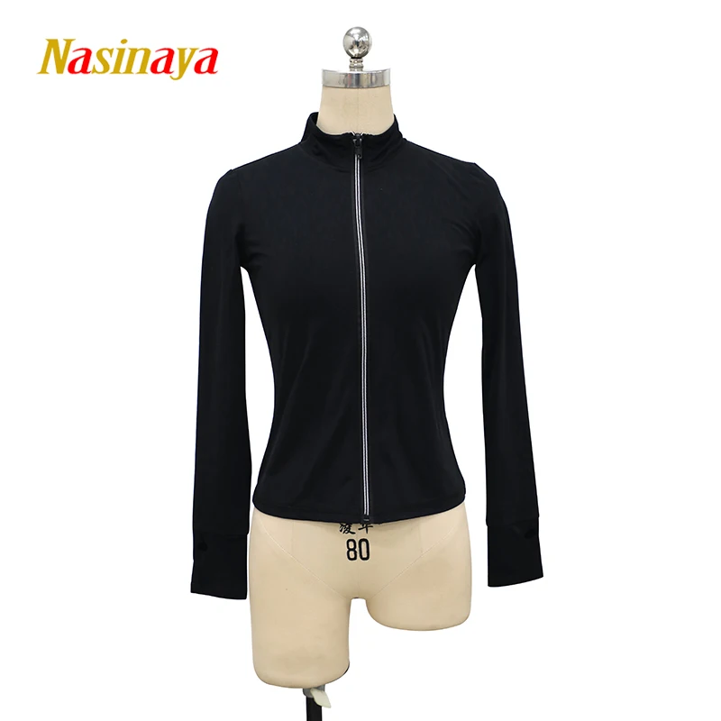 

customized clothes ice figure skating tops jacket gymnastics heart pink warm fleece adult child girl clothing rhinestone