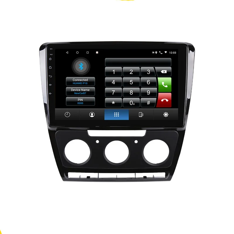 Excellent 10.1" 4G RAM 8 cores Android Car DVDGPS For Skoda Octavia 2010 2011 2012 2013 2014 audio stereo car radio headunit bluetooth 3