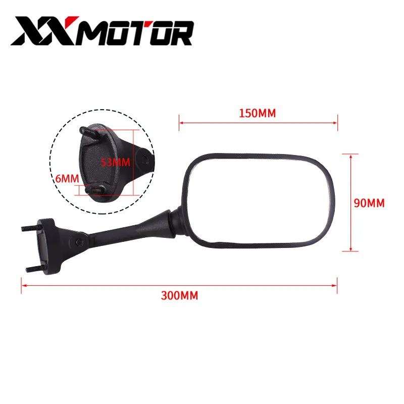 Зеркала заднего вида перевернутые для Kawasaki ZX 10R ZX10R 2004 2005 2006 2007 детали мотоцикла ZX6R