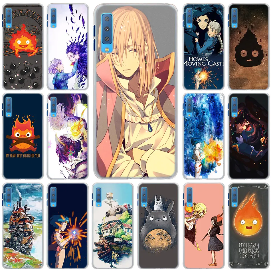 

Studio Ghibli Howl's Moving Castle Cases cover for Samsung Galaxy A6 A6+ A8 A8+ 2018 A3 A5 A7 A9 2018 A8s A6s hard back Phone ca
