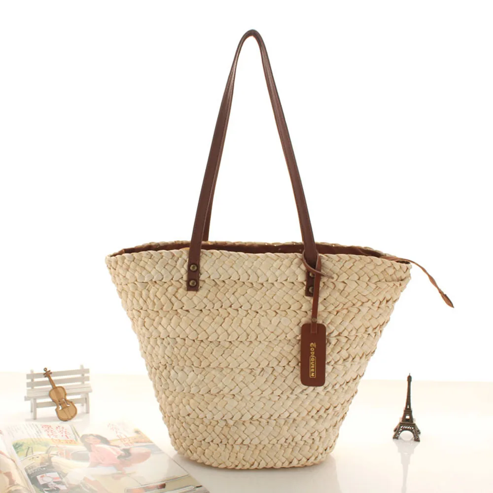 

Rattan Bag Japanese Straw Bag Women's Single Shoulder Beach Bag