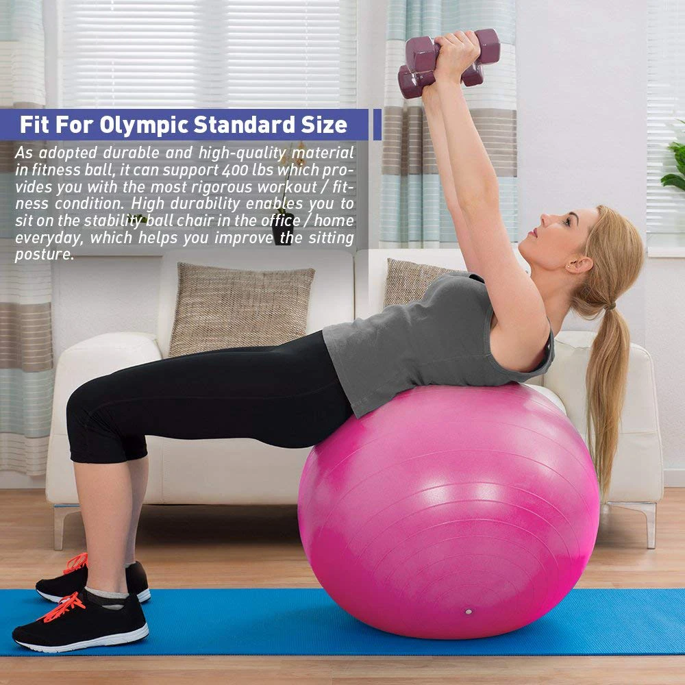 Nieoqar Sports Yoga Balls Bola Pilates Fitness Gym Balance Fitball Exercise Pilates Workout Massage Ball 55cm 65cm 75cm 85cm