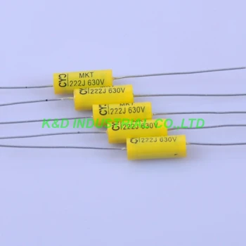 

10pcs Vintage Radio Tubular Polyester Capacitor Axial 0.0022uf 223 630V Tube Amp for Guitar