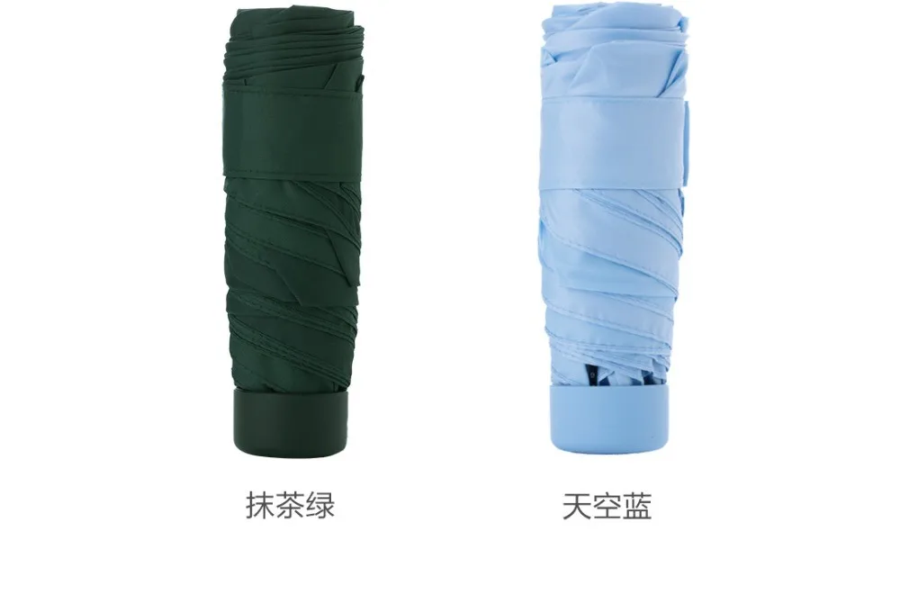 Xiaomi зонтик складной супер короткие Зонты переносной Сверхлегкий Защита от солнца дождливые ветрозащитные зонты для женщин