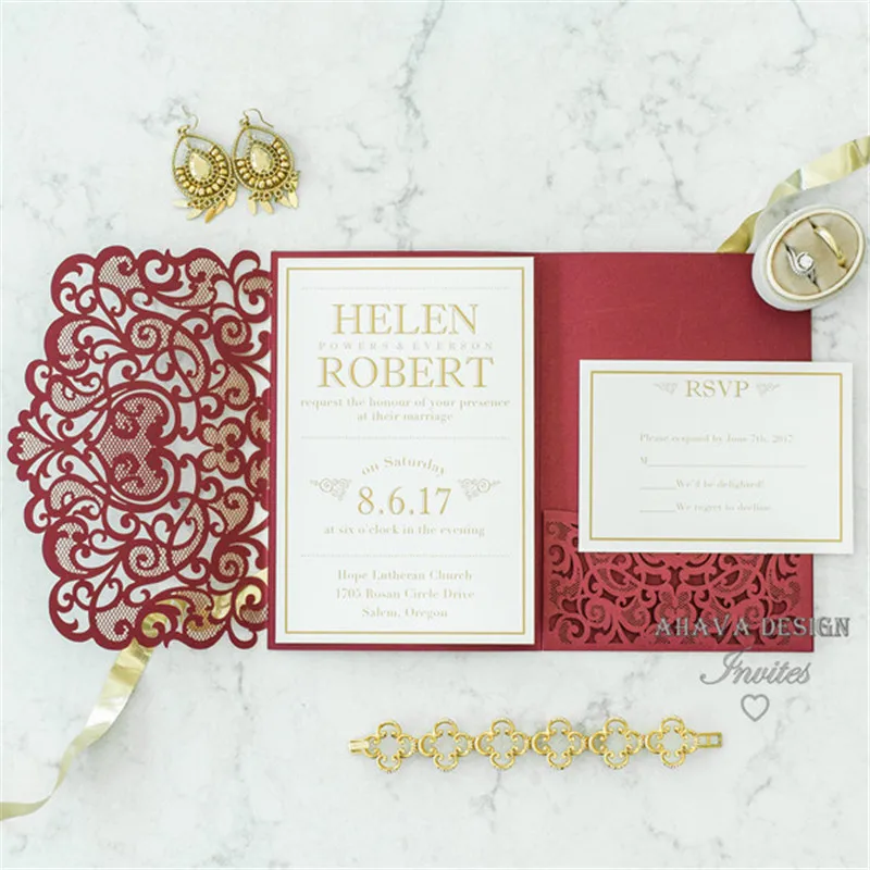 elegant-fall-burgundy-laser-cut-pocket-wedding-invitations-4