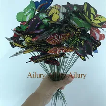 3d двухслойная имитация бабочки, украшение цветочный горшок, аксессуары для дома, наружное украшение события, выбор мульти-спецификации