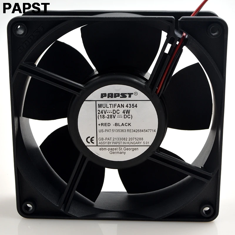 

For PAPST Original 4354 24V 4W 12038 12CM 120mm axial server inverter cooling fans cooler