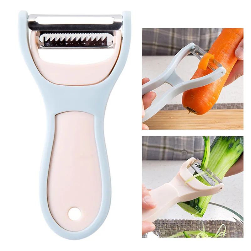 

Creative Stainless Steel Paring Knife Kitchen Multi-Function Planing Knife Fruit Planing Knife Peeler Grater kitchen accessories