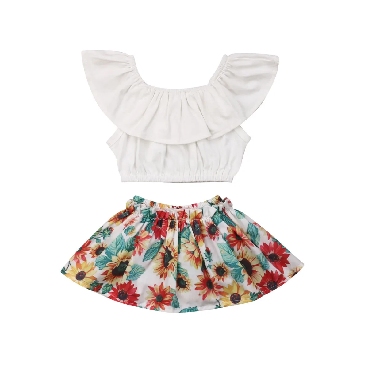 Pudcoco лето для новорожденных Одежда для маленьких девочек комплект принцессы футболки + Пышная юбка танцевальная одежда для вечеринки; 2019
