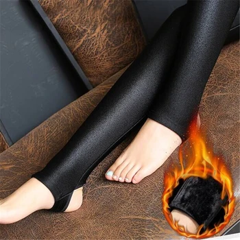 

2018 New Fashion Women Winter Casual Warm Leggings Skinny Stretch Pants Female Plus Velvet Thicken Legging Slim Leggings O796