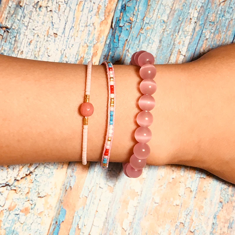 

Bohemian Handmade Multilayer Bracelet Set Fancy DIY Miyuli Braided Rope Braclet For Women Girls Personalized Armband Jewelry