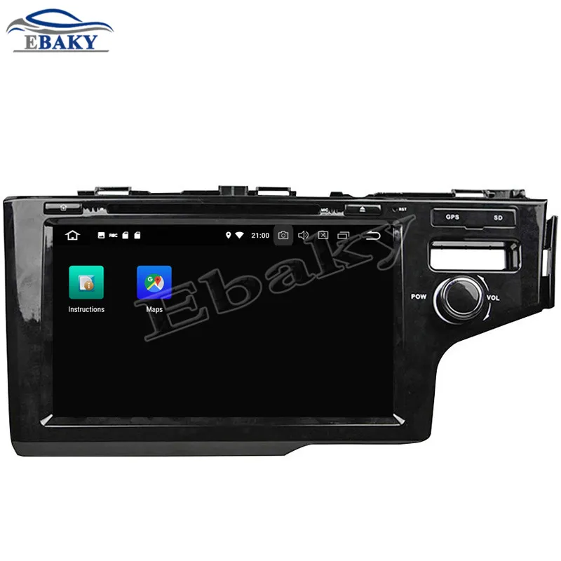 Excellent NaviTopia 9inch 4GB RAM 64GB ROM Octa Core Android 9.0 Car DVD Player For Honda 2014 FIT Right/Bluetooth/GPS 12