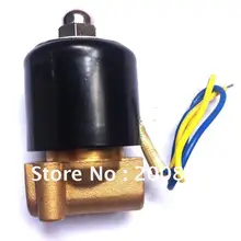 1/" 2 W Серия 2/2 способ нормально закрытый Воздух Вода газ с AC220V латунный Соленоидный клапан