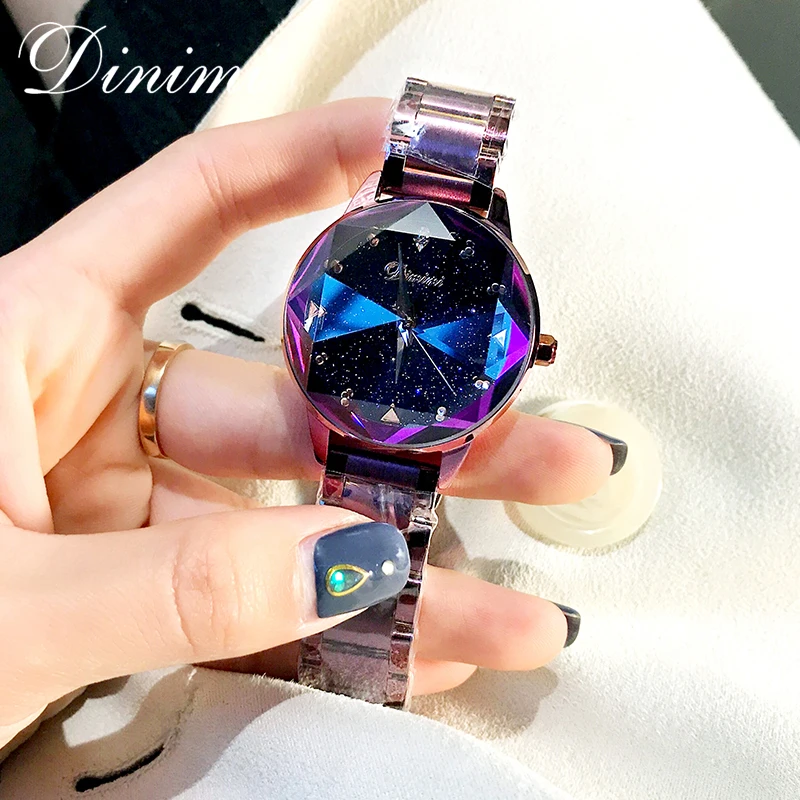 Kopen Dimini Mode Luxe Vrouwen Horloges Dame Horloge Goud Quartz Horloge Rvs Dames Horloges Gift Dropshipping Aanwezig