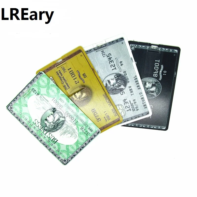 

100% Real capacity Credit American express cards style USB flash drive memory stick Pen drive 4GB8GB16GB32GB 4colors u disk
