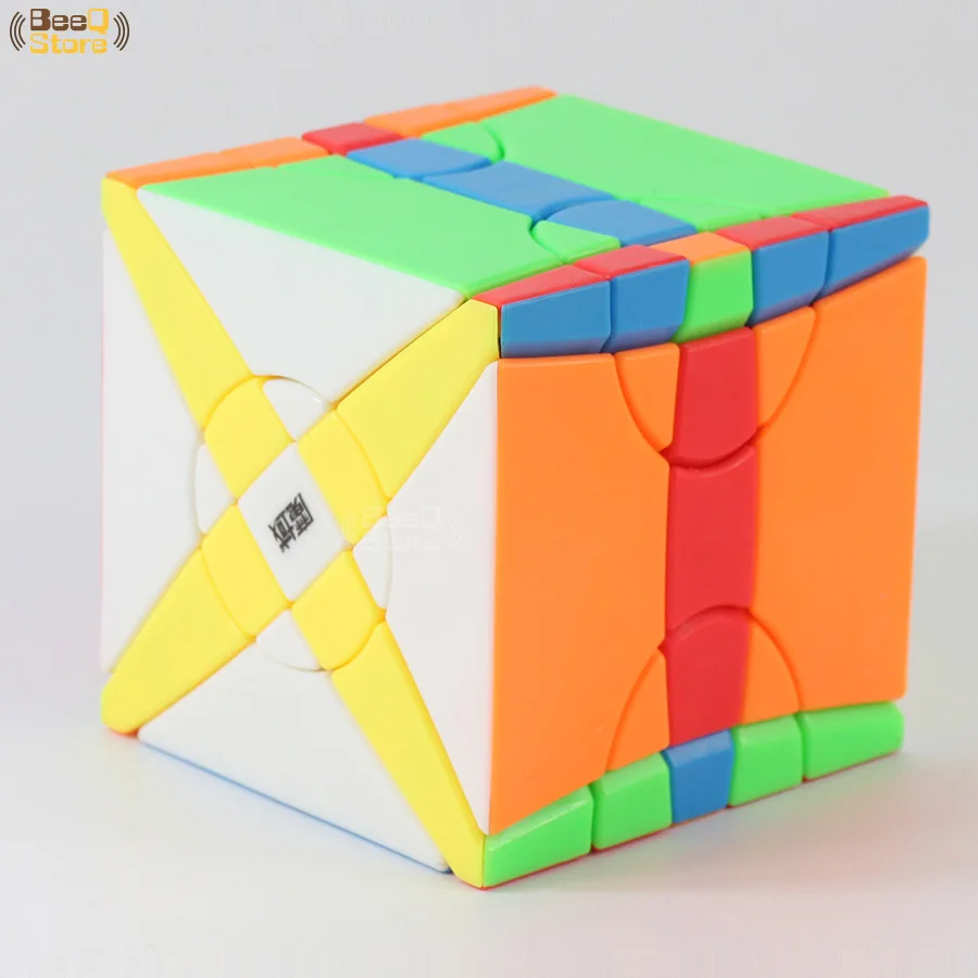 MoYu Yileng Fisher Time Wheel Cube, волшебный куб, головоломка, игрушка для соревнований, черный, без наклеек, необычная форма, твист, куб